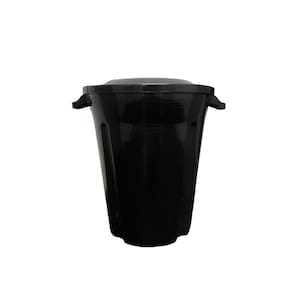 Cesto Lixeira Balde Preto 62 Litros Redonda Com Alça Resistente Design Moderno Decorativa Multiuso