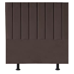 Cabeceira Estofada Cama Box Casal 140 Cm Taís Suede marrom