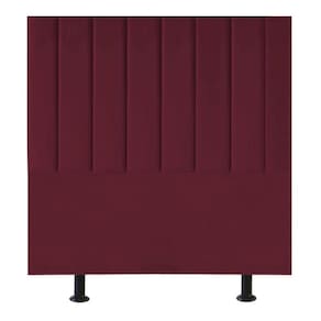 Cabeceira De Cama Solteiro Box 100 Cm Paolla Suede bordô