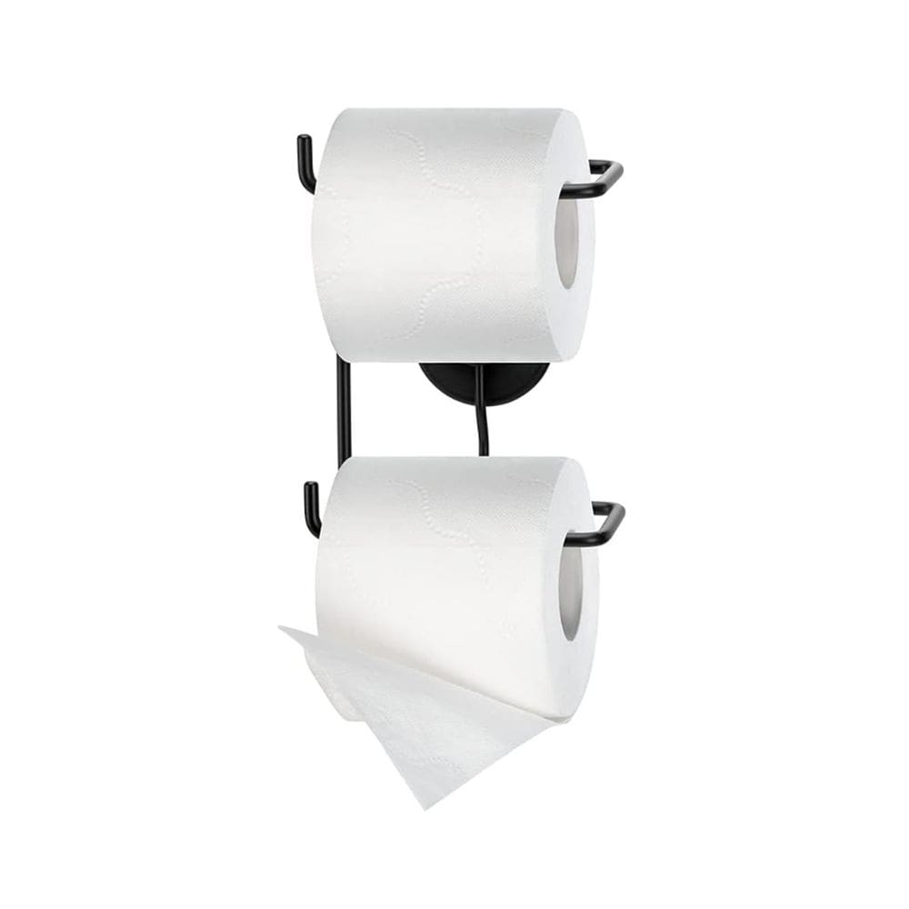 Porta Papel Higiênico Duplo Adesivo Dupla Face 3M Preto Fosco - 3436 Arthi