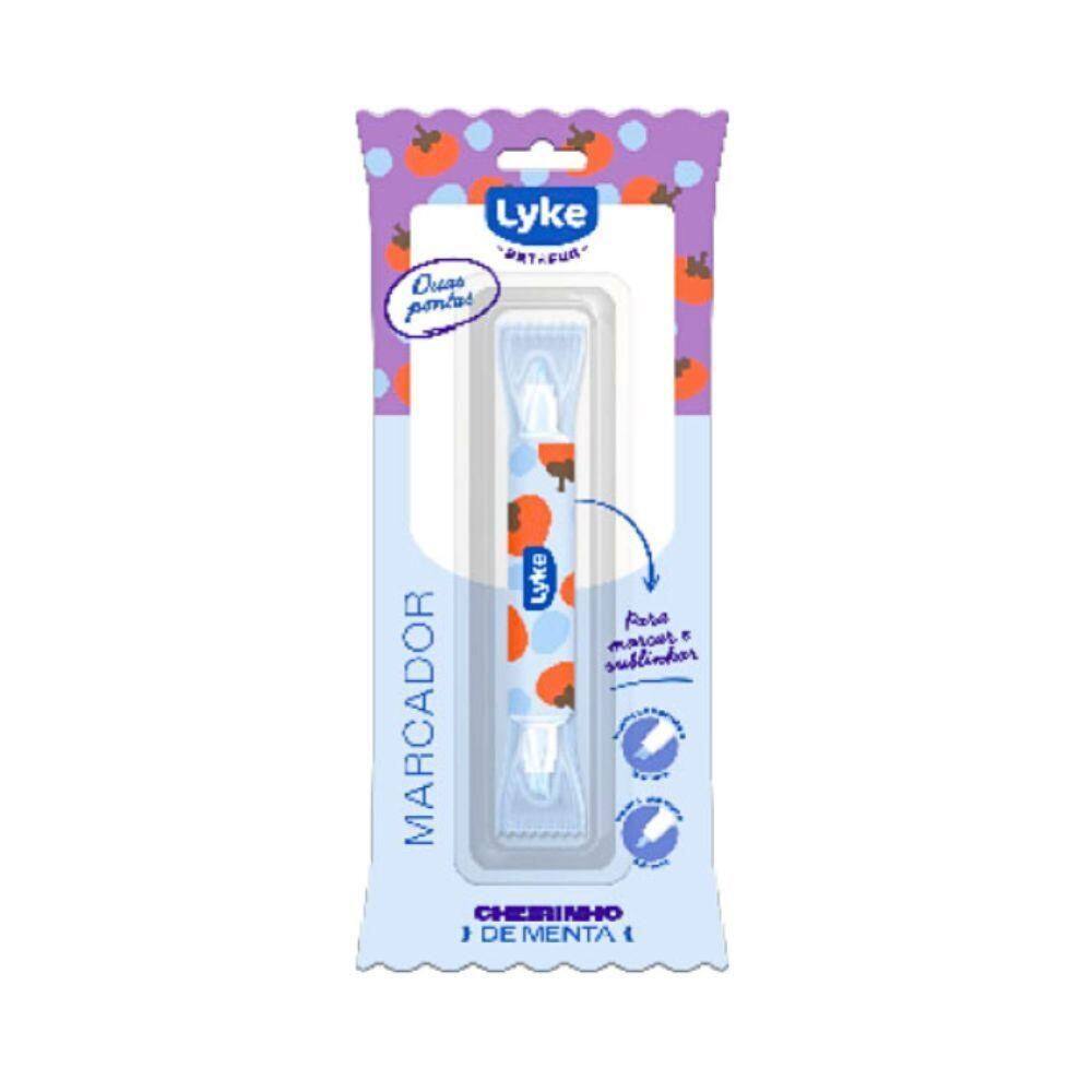 Marcador Com Cheirinho Duas Pontas 5.0mm Lyke Azul