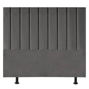 Cabeceira Estofada De Cama Casal Queen 160 Cm Paolla Corino cinza