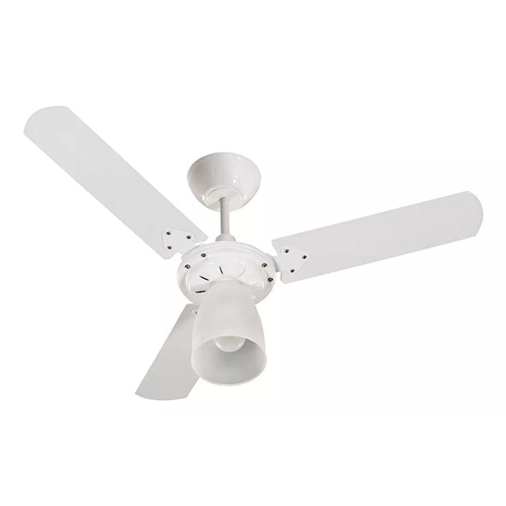 Ventilador De Teto Tron 3 Pás Em Mdf Marbela 3 Velocidades - Branco, Pás Brancas 127v