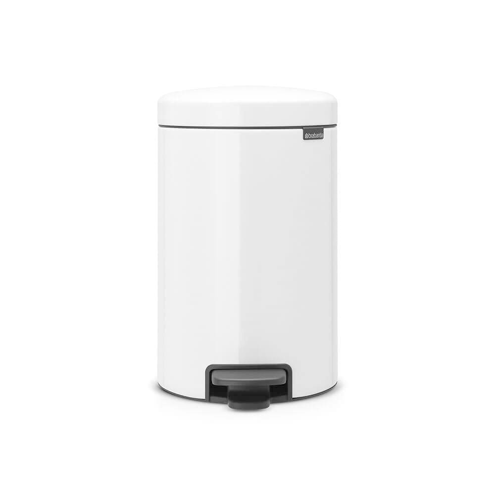 Lixeira Em Aço 12 Litros New Icon Brabantia Branca
