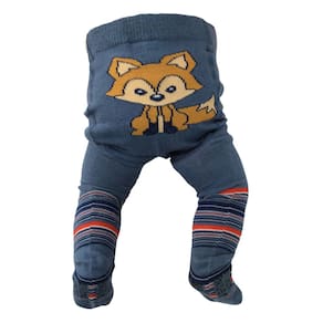 Meia Calça bebê masc Everly Azul Raposa