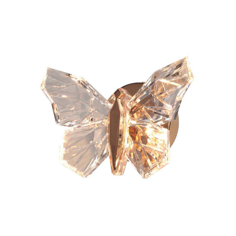 Arandela Borboleta Dourado Led 8W 3000K Bivolt