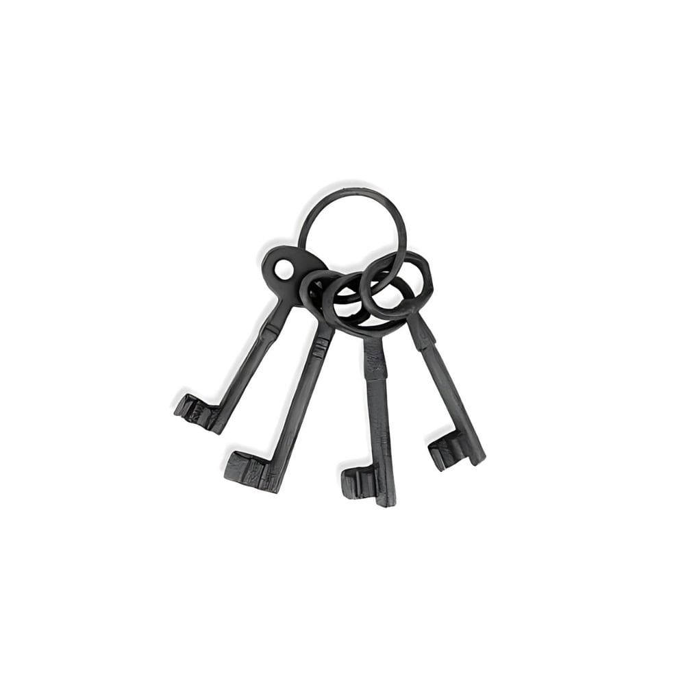 Peça Decorativa Molho de Chaves em Ferro Preto 23cm XY0167 BTC