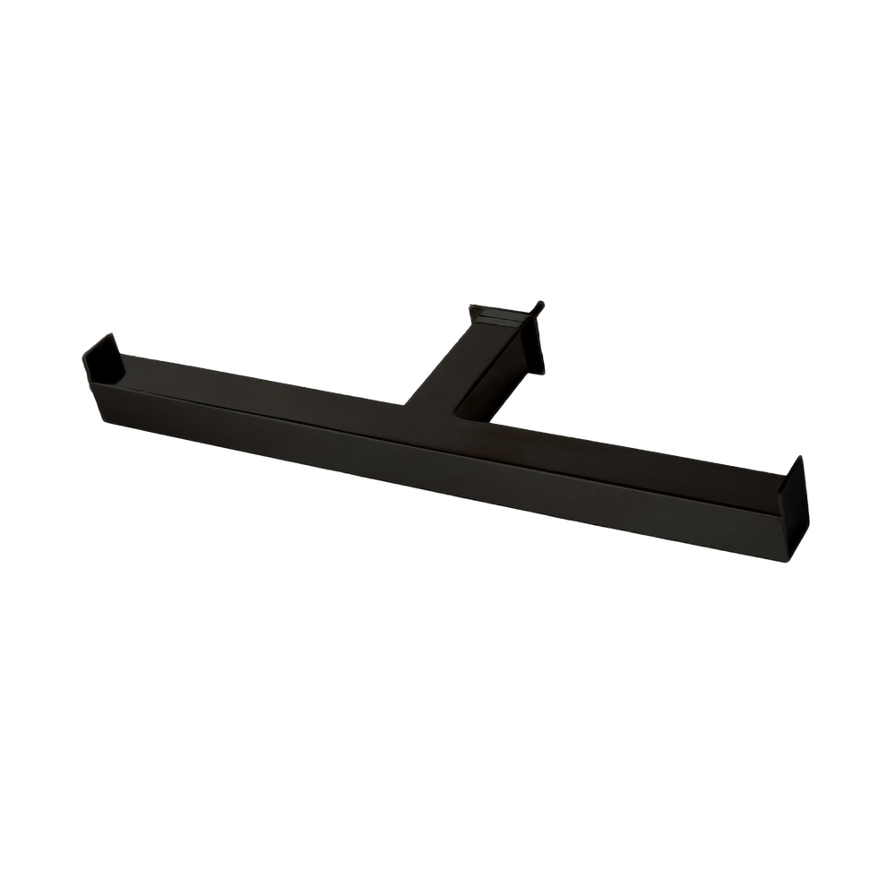 Porta Papel Higiênico de Parede Duplo para Banheiro 27cm Linha Larissa Black Matte