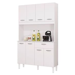 Cozinha Kit Cassia 8 Portas Branco - Poquema