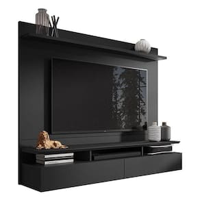 Painel Para Tv Home Suspenso Noruega Preto - Móveis Leão