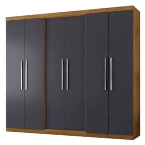 Guarda Roupa Casal Prime 6000 Freijó Carbono - Araplac
