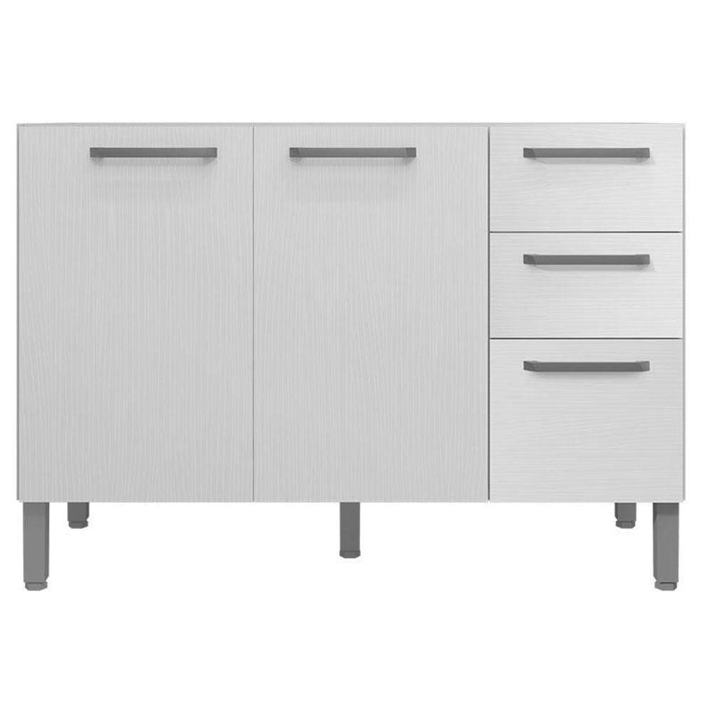 Balcão De Pia Mad Versalhes 120 Cm Branco Supremo - Kits Paraná