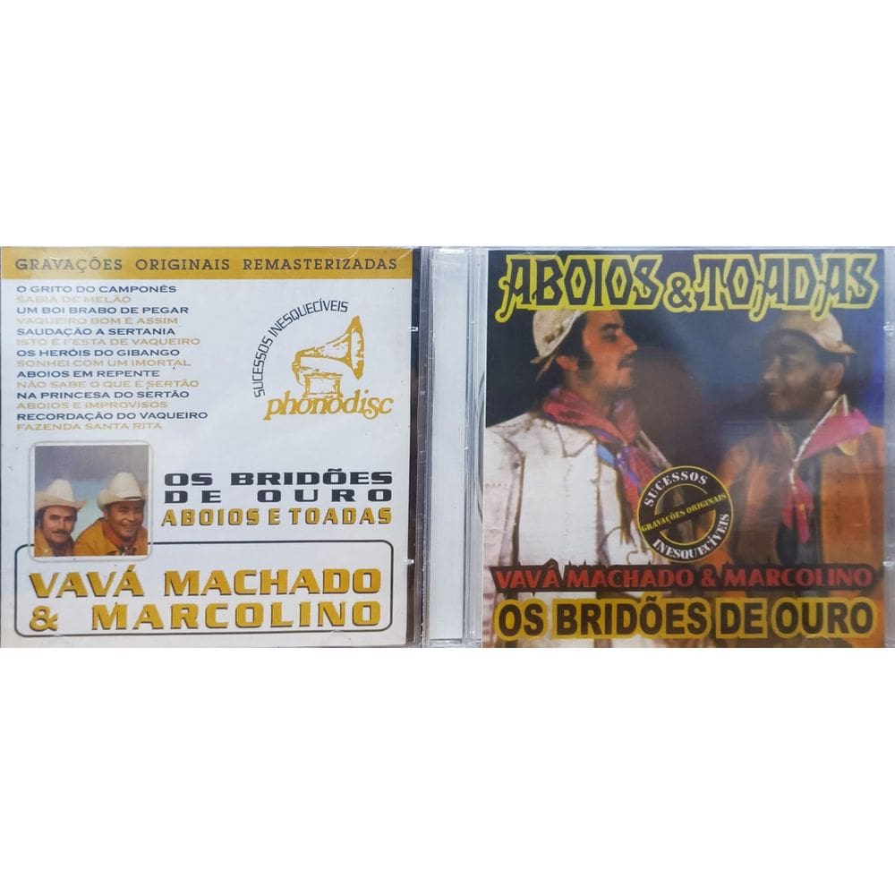 Cd Vavá Machado & Marcolino - Os Bridões de Ouro (2 Cds)