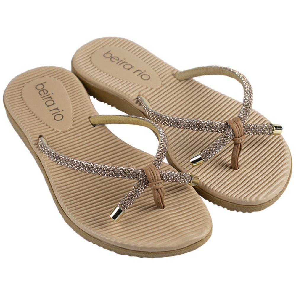 Chinelo Beira Rio Shiny Bow Feminino