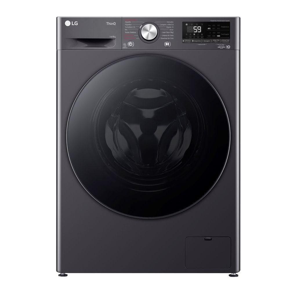 Lava e Seca Smart LG VC4 14kg Titanium com Inteligência Artificial AIDD CV5014MC4 127V