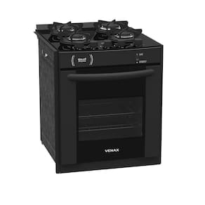 Fogão De Embutir Venax Gaudi Prisma 4 Bocas Preto Bivolt