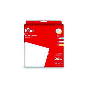 Plafon Led Embutir Quadrado Slim Kian 24W 6000K