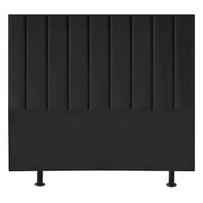 Cabeceira Estofada De Cama Casal Queen 160 Cm Paolla Corino preto