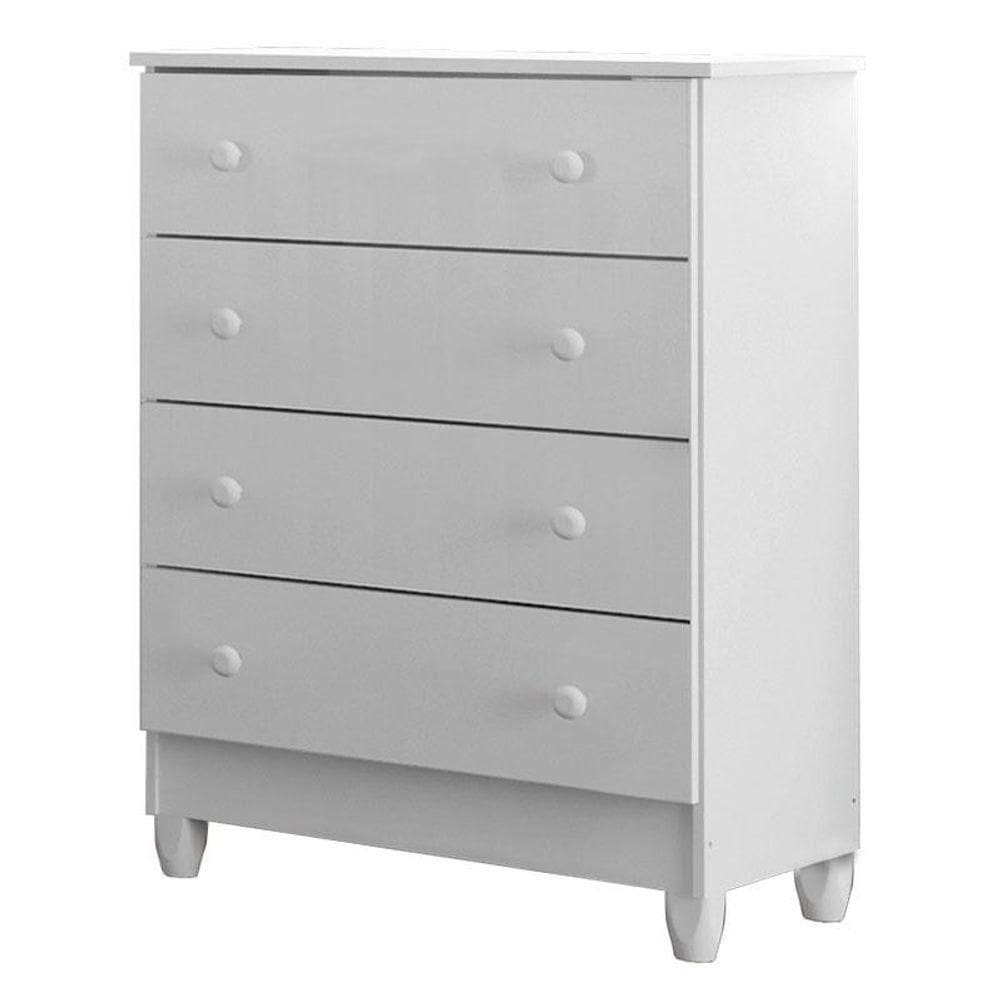 Cômoda Gaveteiro Ariel Branco Brilho - Carolina