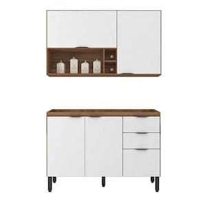 Cozinha Modulada Firenze Fi0011 Amêndola Branco - Demóbile