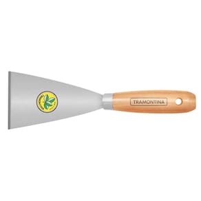 Espatula Metalica 80mm Com Cabo Madeira Tramontina