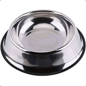 Comedouro Tigela Pote Inox Para Cão Cachorro 400ml 22 Cm M