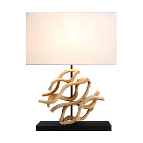 Abajur / Luminária De Mesa O`thentique Modelo The Wave Branco