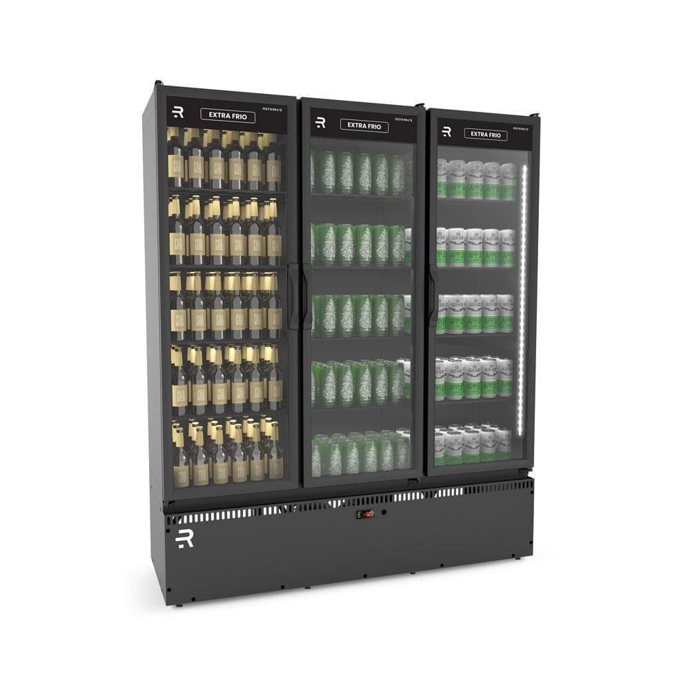 Auto Serviço Vanguard Extra Frio 3 Porta -5 ºc Asvef3ppp Preto/preto Refrimate 220V
