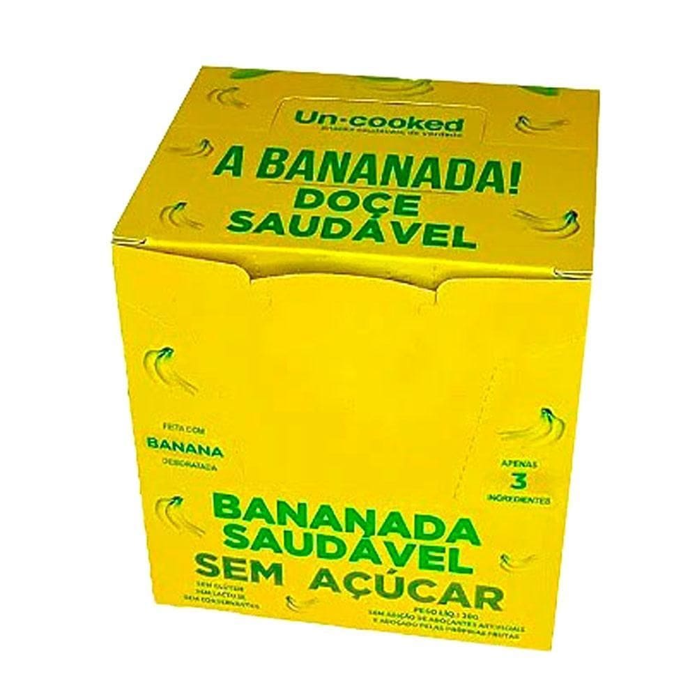 Bananada Sem Açúcar Uncooked Cx 28Un De 20G