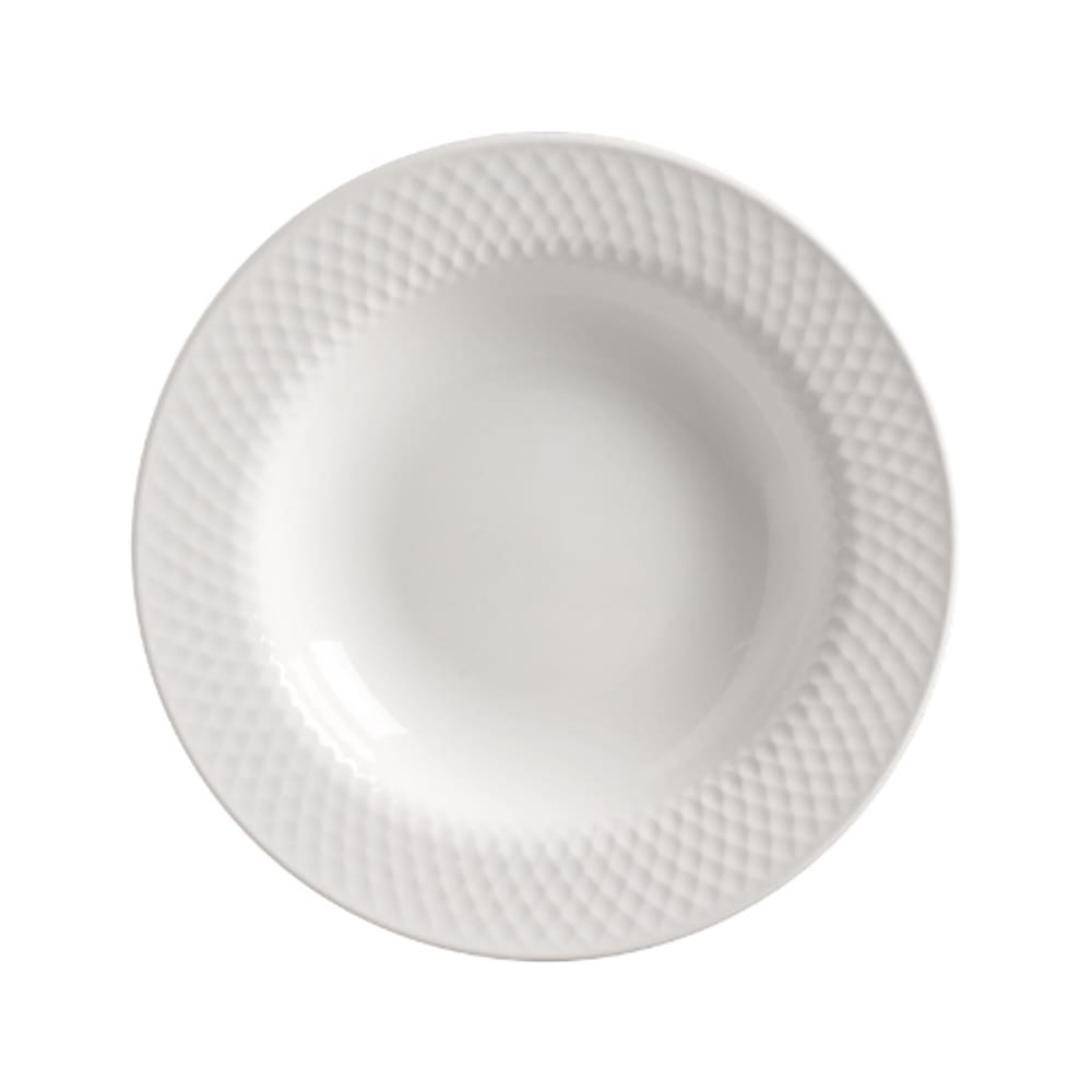Conjunto com 6 Pratos Fundo Satin White Ø25cm