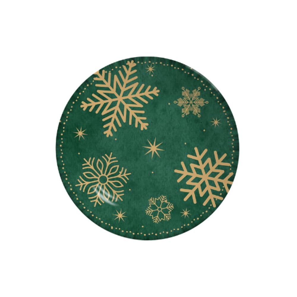 Conjunto com 6 Pratos de Sobremesa Coup Christmas Flake Ø21cm