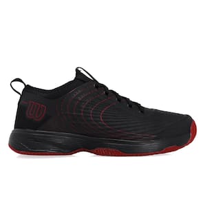 Tênis Wilson Pro Open 3.0 Clay Preto e Vermelho
