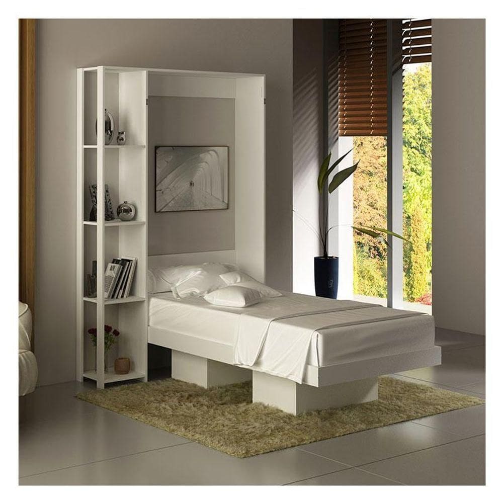 Cama Articulada Solteiro Ambiente Cm8013 Branco - Tecnomobili