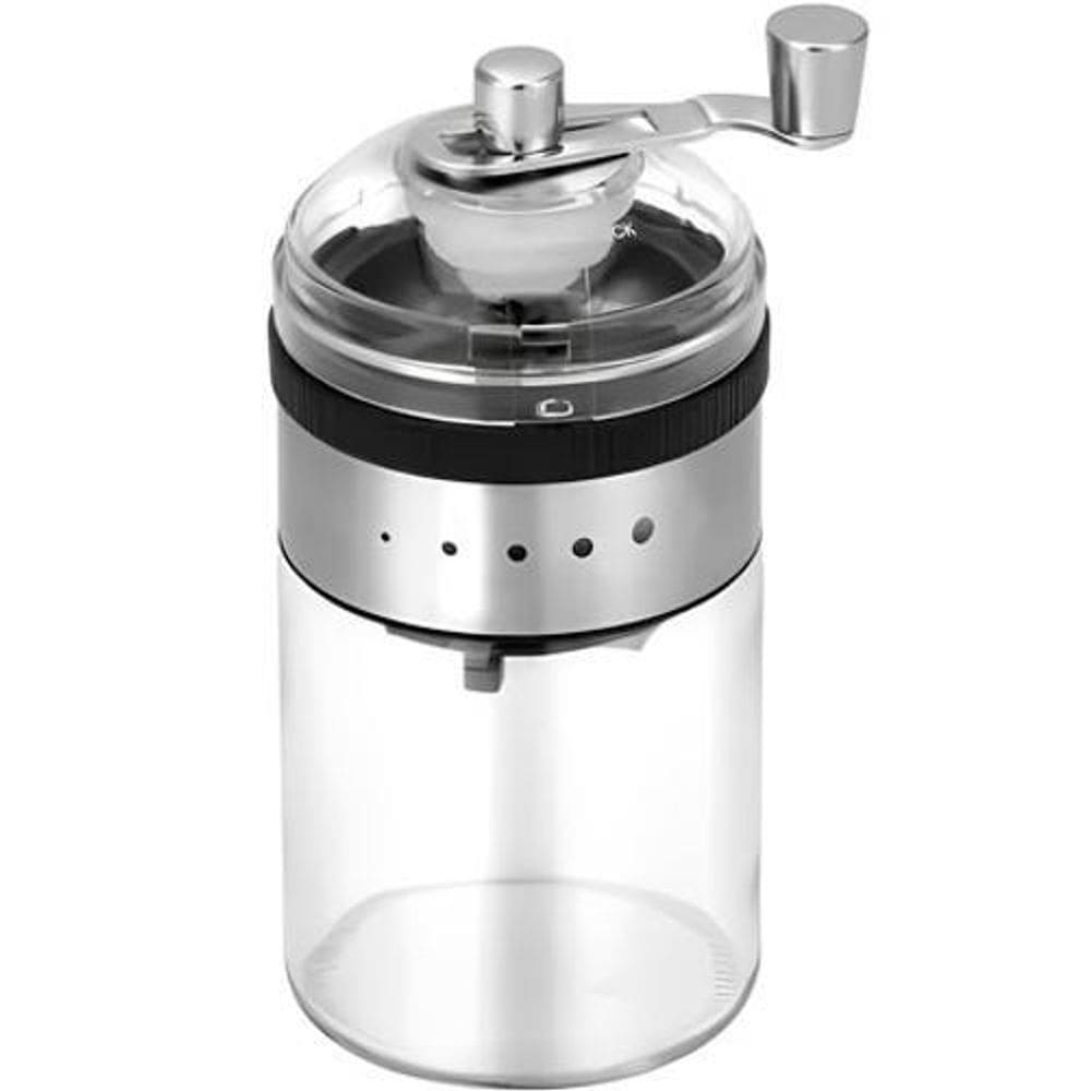 Moedor Manual De Vidro E Inox Para Café 07X17 Cm