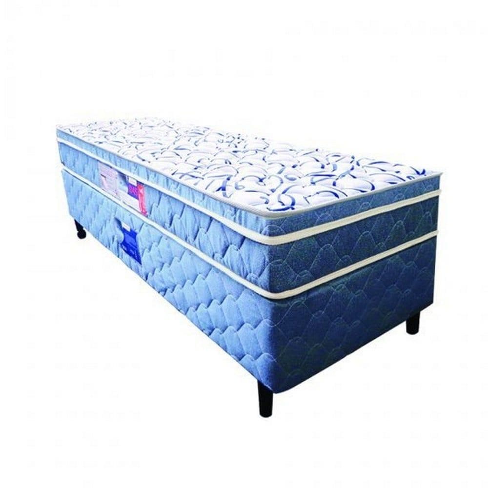 Cama Box + Colchão Netsono Euro Solteiro One Face  D45 96x203x52cm