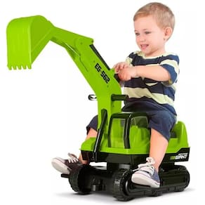 Trator Escavadeira Infantil Gigante Escavator Infantil Verde