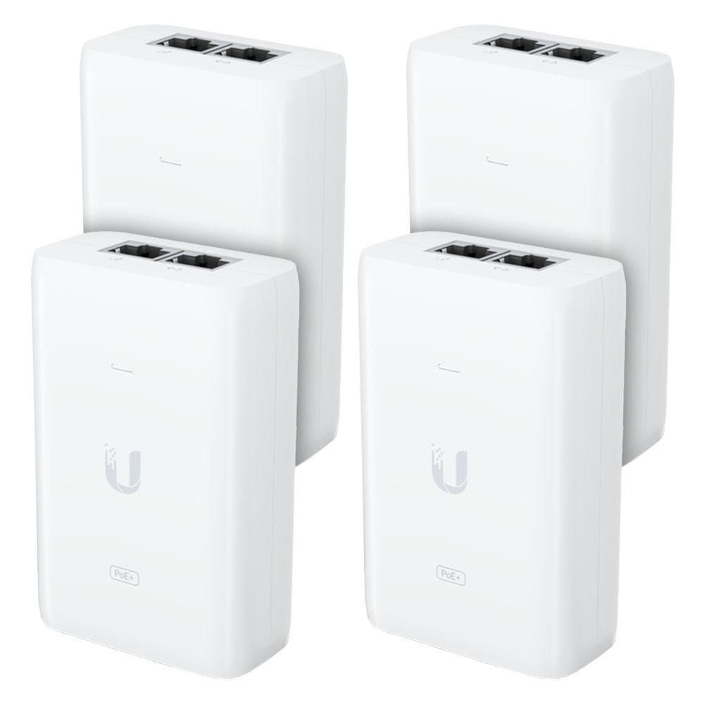 4 Fontes Injetores Poe+ Ubiquiti 48v 30w Unifi | Adaptadores Para Alimentação