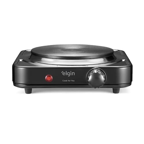 imagem-Fogão Portátil Elgin 1 Boca 1000W com 5 Ajustes de Temperatura - 220V