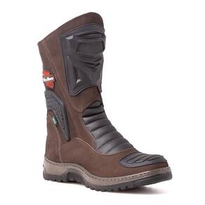 Bota Masculina Motociclista Cano Alto Zíper Reforçada