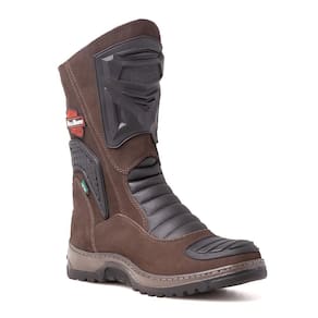 Bota Masculina Motociclista Cano Alto Zíper Reforçada
