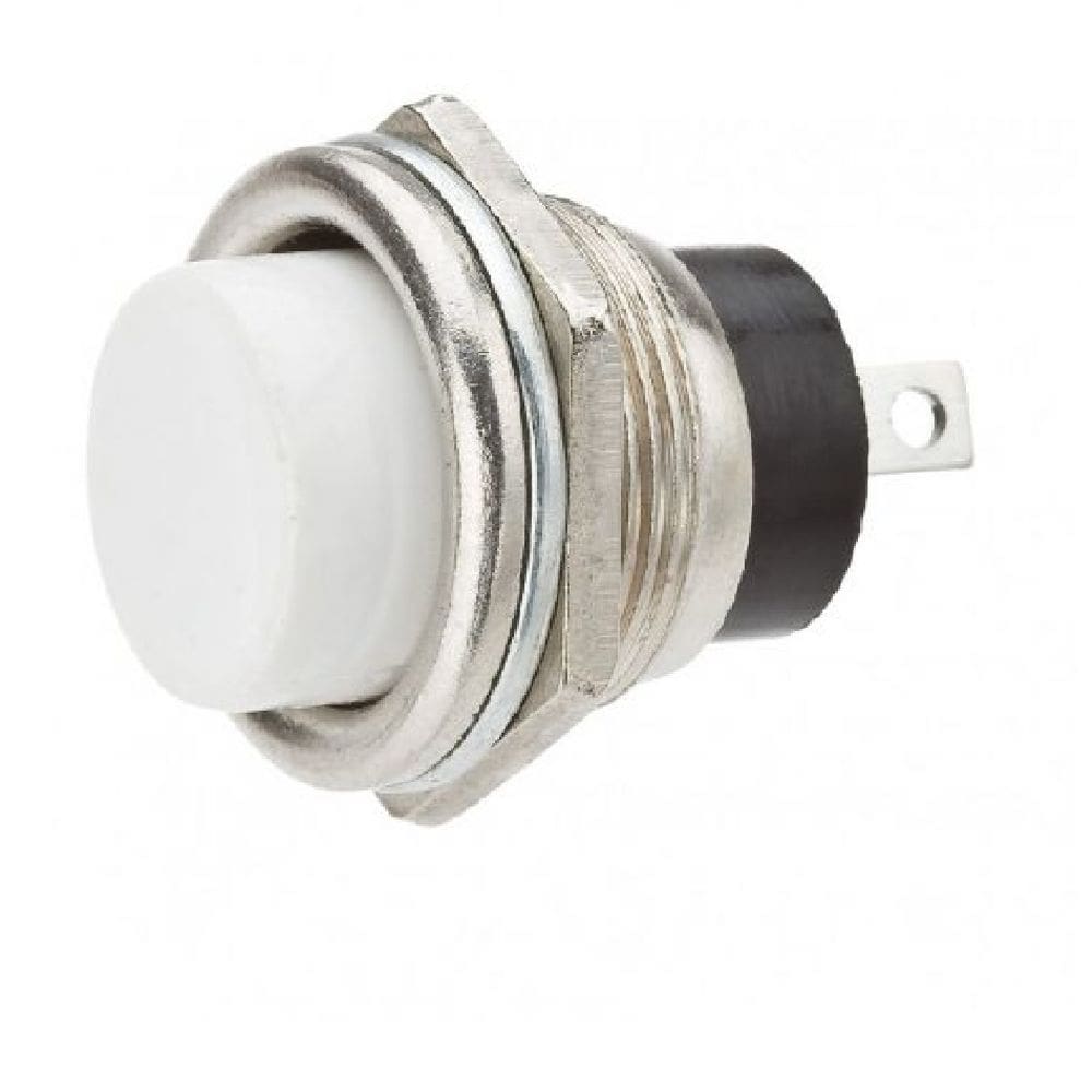 Chave Push Button Ds212 2 Terminais Branca Emb Com 20Pç