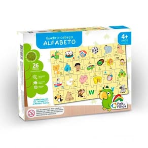 Quebra-Cabeça - 26 Peças - Alfabeto - Pais e Filhos