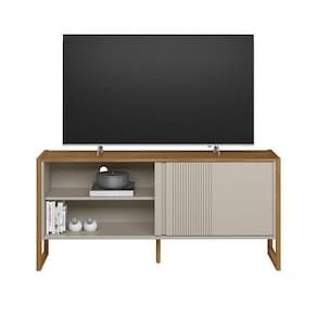 Rack Para TV Até 55 Polegadas Gold Nature/Off White - Linea Brasil