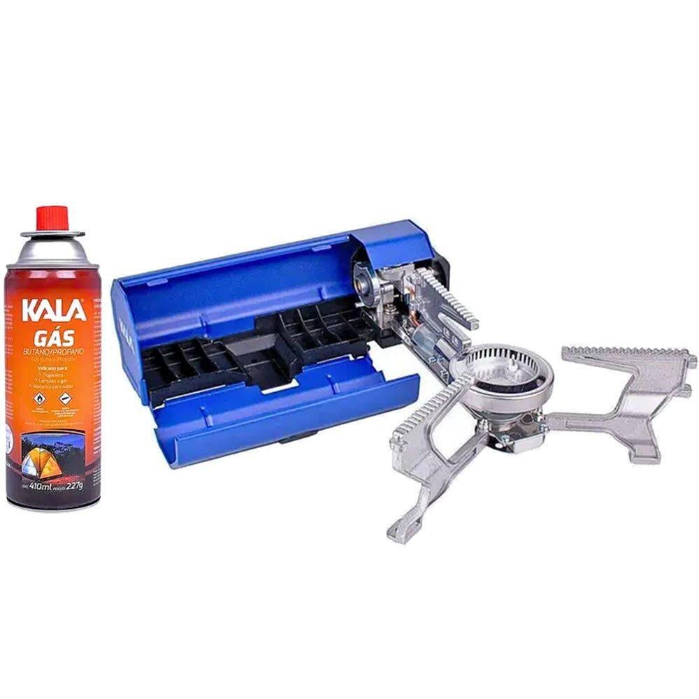Fogareiro Portátil Slim Acendedor Automático Com Gás 227gr KALA