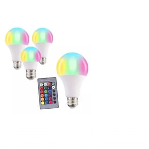 Lâmpada Led Rgb 16 Cores Bivolt E27 Com Controle Remoto