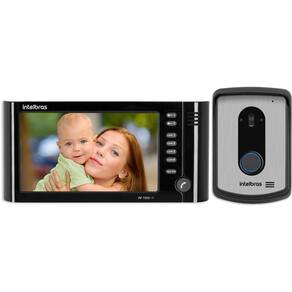 Kit Videoporteiro Intelbras Iv 7010 Hf Preto Interfone Com Câmera