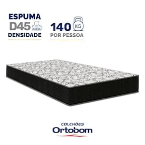 Colchão de Espuma D45 Ortobom Airtech 150 D45 Solteiro 78cm