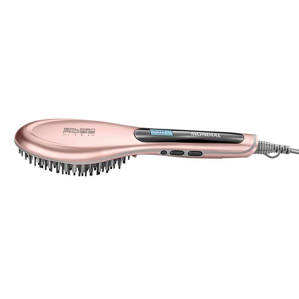 Escova Alisadora Mondial Ea-02 Biv Golden Rose