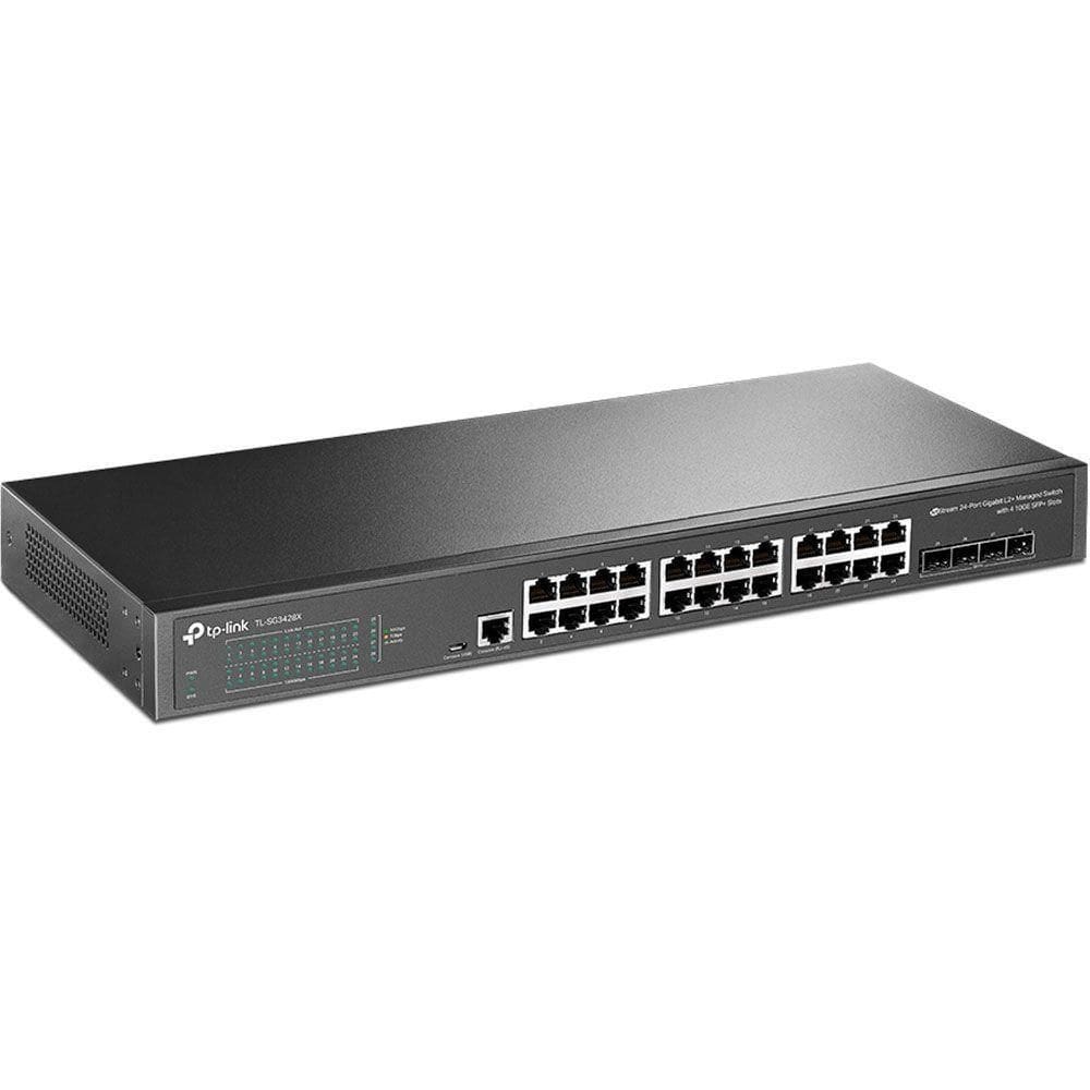 Switch Gerenciável Tp-link L2, 24x Portas, 4x Slots Sfp E 10ge Jetstream - Tl-sg3428x