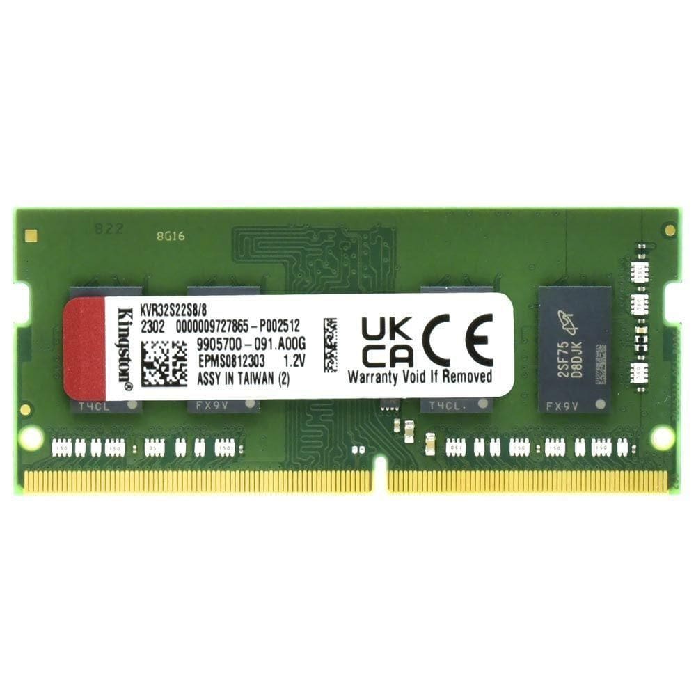 Memória Kingston, 8gb, 3200mhz, Ddr4, Cl22, Para Notebook - Kvr32s22s8/8